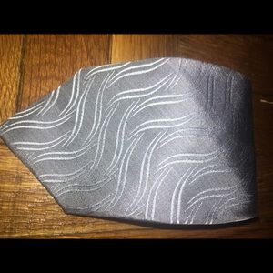 SOLD!!Armani Collezioni 100% silk tie. Grey